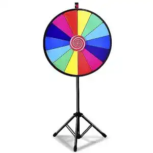 Glücksrad COSTWAY 24″ Spielzeug Farbe Rad Spiele