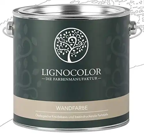 Kreidefarbe Lignocolor Wandfarbe Innenfarbe edelmatt 2,5 L (Weiss)
