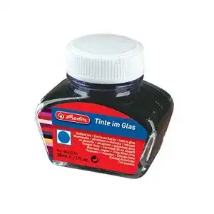 Tintenfass Herlitz 8022154 Tinte im Glas, 30 ml, königsblau