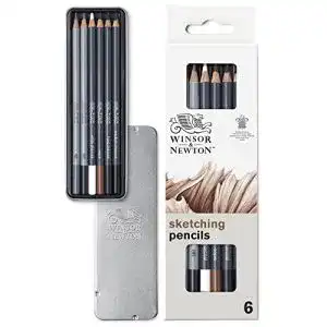 Zeichenstifte Winsor & Newton 490011 Set, 6 teilig
