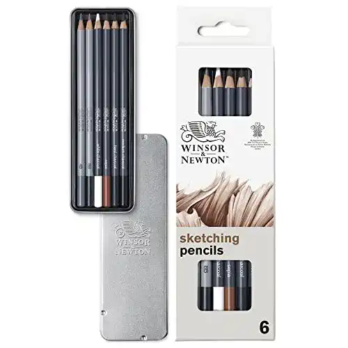 Zeichenstifte Winsor & Newton 490011 Set, 6 teilig