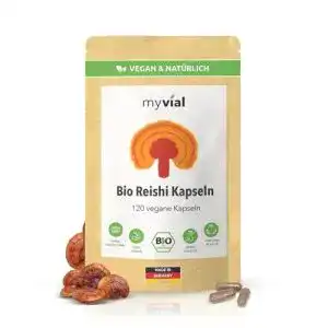 Reishi-Kapseln myvial ® Bio Reishi Kapseln 120 Stück vegan