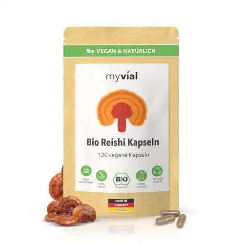 Reishi-Kapseln myvial ® Bio Reishi Kapseln 120 Stück vegan