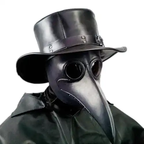 Pestmaske PartyHop Schwarz Pest Arzt Maske – Lange Nase Vogel