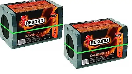 Braunkohlebriketts Brennstoff, hoher Energiegehalt 2×10 kg
