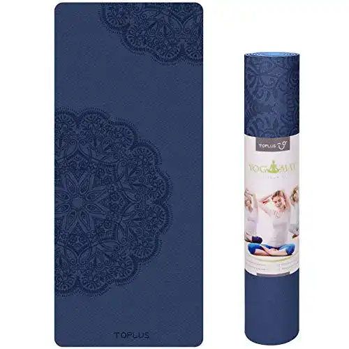 Yogamatte TOPLUS Pilatesmatte Gymnastikmatte, rutschfest aus TPE