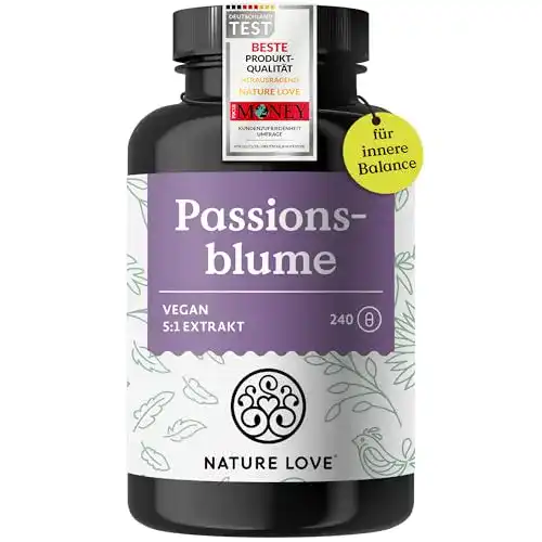 Passionsblume-Kapseln Nature Love ® 240 Kapseln, 750mg Extrakt