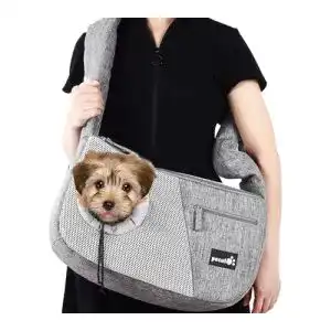 Hundetragetasche pecute Tragetasche, leicht und atmungsaktiv