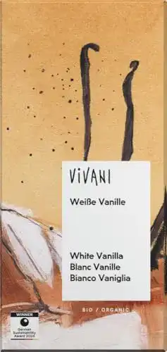 Vivani-Schokolade Vivani Bio Weiße Vanille, 80 g