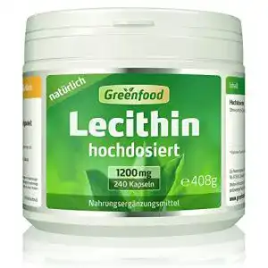 Lecithin-Kapseln Greenfood Lecithin, 1200 mg, 240 Kapseln