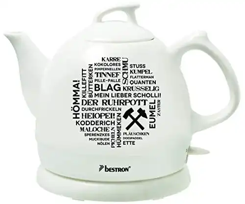 Keramik-Wasserkocher Bestron, Retro Design, 0,8 Liter