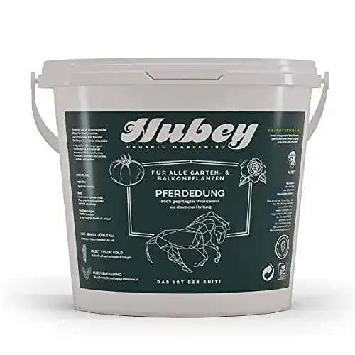Pferdedung hubey Bio Pferdemist als Dünger, 6 kg Biodünger
