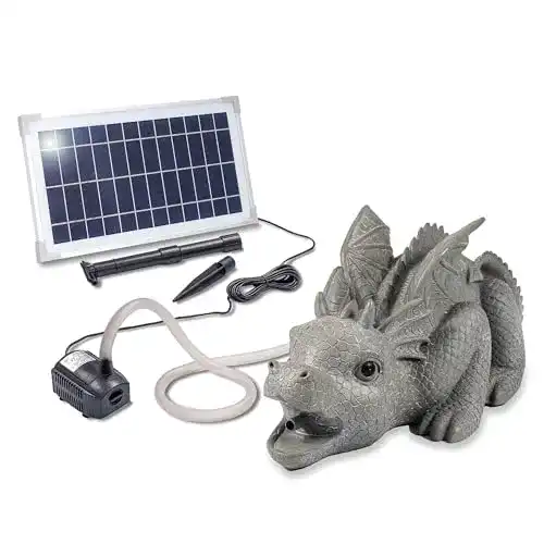 Die beste Wasserspeier Esotec Solarbetriebener Drache inkl. Teichpumpe 2026 Test Bestseller Wasserspeier Esotec Solarbetriebener Drache inkl. Teichpumpe