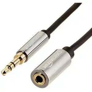 Kopfhörer-Verlängerungskabel Amazon Basics, Stereo-Audio