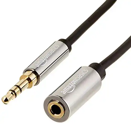 Kopfhörer-Verlängerungskabel Amazon Basics, Stereo-Audio