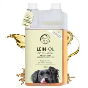 Leinöl für Hunde Annimally 500ml – Leinsamenöl kaltgepresst