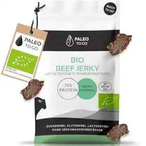 Beef Jerky Paleo To Go Bio – PALEO – 75% Protein – 4 x 30g