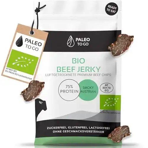 Beef Jerky Paleo To Go Bio – PALEO – 75% Protein – 4 x 30g