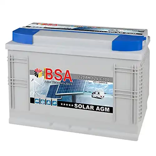 AGM-Batterie 120Ah BSA Solarbatterie
