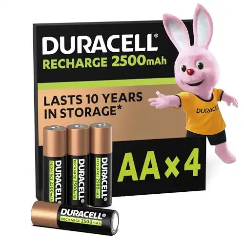 AA-Akku Duracell Rechargeable AA 2500 mAh Mignon, 4er Pack