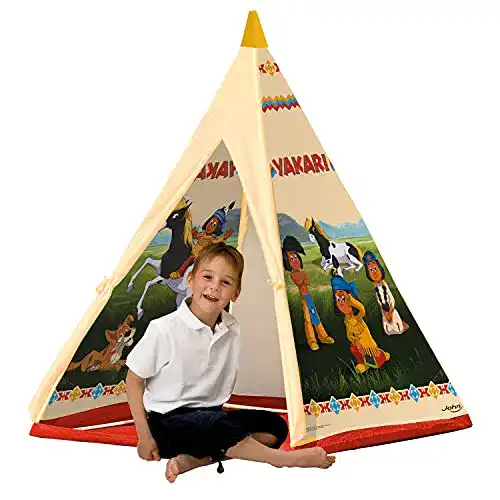Spielzelt John 78607 – Yakari Tipi Zelt – Indianerzelt, Wigwam