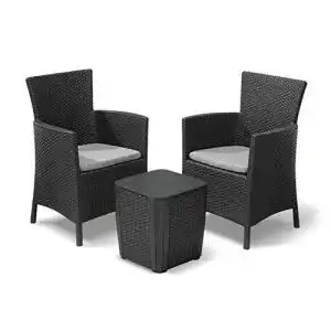 Rattanmöbel Allibert ” by Keter” Balkonmöbel Set Iowa Balcony