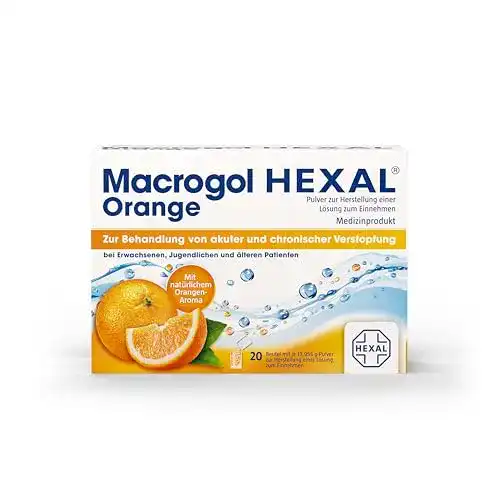 Macrogol HEXAL Orange Plv.z.her.e.lsg.z.einn.btl. 20 stk