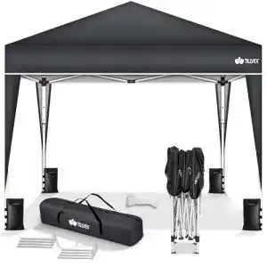 Faltpavillon tillvex Pavillon 3x3m wasserdicht, Pop-Up, UV Schutz