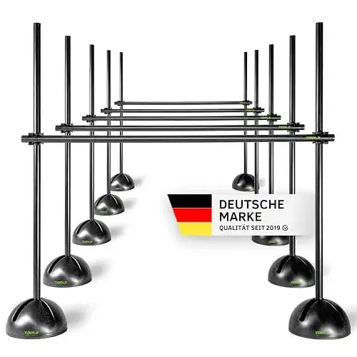Slalomstange TOOLZ Agility Grid Set – Trainingsstangen für konditionelles Training