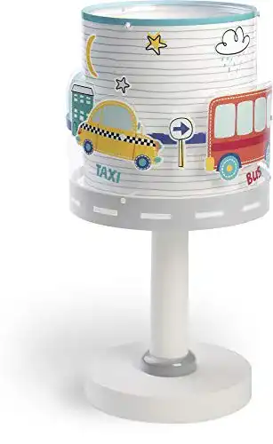 Nachttischlampe Kinder Dalber Kinder Travel Autos und Flugzeuge