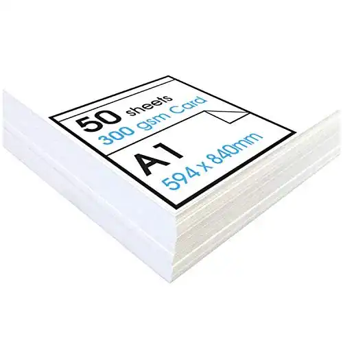 Plakatpapier ARTWAY Studio, Fotokarton, Reinweiß, 50 Blatt