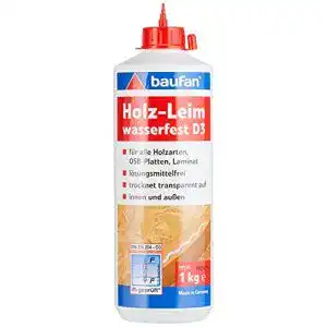 Holzleim wasserfest Baufan 7904008 Holzleim D3, 1 kg