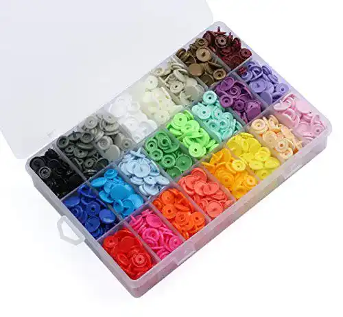 Druckknöpfe ilauke Nähfrei T5 408 Set in 24 Farben
