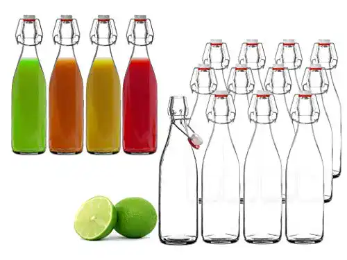 Bügelflaschen BigDean 12x Glasflasche 500ml Bügelverschluss