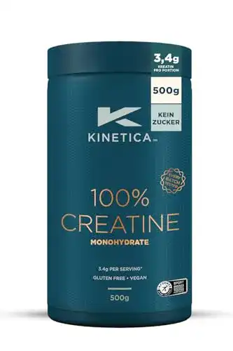 Creatin-Pulver Kinetica 100 % Creatine Pulver 500g, gut löslich