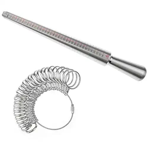 Ringmesser Chantwon Ringgröße, Ring Gauge Stick Ring Ringstock