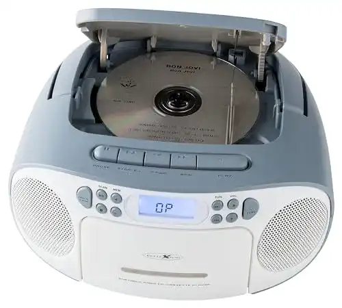 CD-Player mit Kassettendeck REFLEXION, Netz- u. Batteriebetrieb