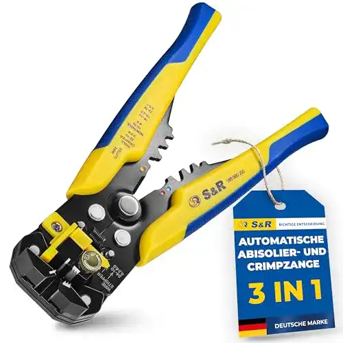 Automatische Abisolierzange S&R – Crimpzange 5 in 1 mit Schneide