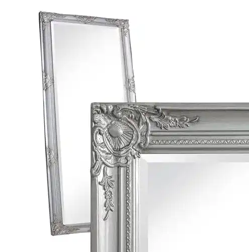 Ganzkörperspiegel LC Home Wandspiegel Barock Silber