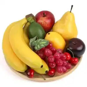 künstliches Obst Gresorth Künstliche Lebensecht Apfel Birne Banane