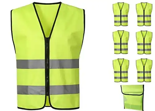 Warnweste O&K GRUPPE 6 Stück Neon Gelb