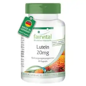 Augenvitamine fairvital Lutein 20mg + Zeaxanthin, 90 Kapseln