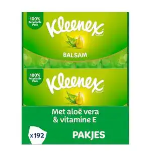 Taschentücher Kleenex Balsam, 4-lagig, 16 x 12 Packungen à 9