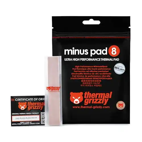 Wärmeleitpad Thermal Grizzly Minus Pad 8 , 120×20×1 mm, 2 St.
