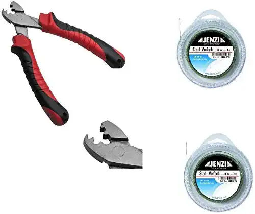 Quetschhülsenzange blntackle76 TOP Vorfach Set 2 x Stahlvorfach