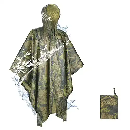 Regenponcho-Jagd JIGOOPLEY Regenponcho Herren Jagd