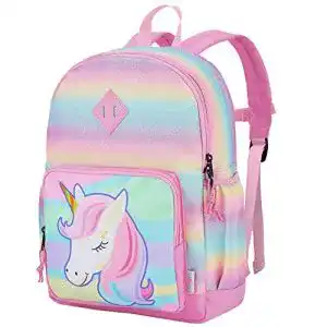 Kindergartenrucksack Mädchen VASCHY Regenbogen Brustgurt