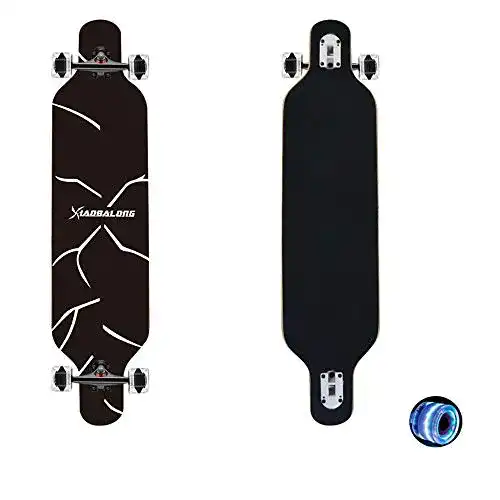Longboard cdsnxore Skateboard Cruiser komplettes Board, Ahorn