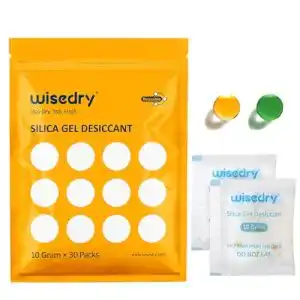 Silica-Gel wisedry 10Gramx30Packs Silica Gel mit Orangenperlen