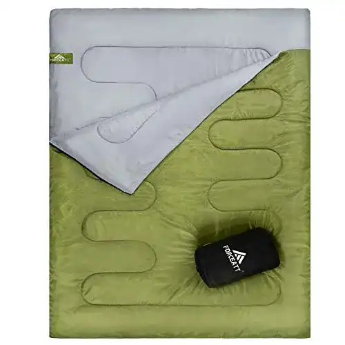 XXL-Schlafsack Forceatt Schlafsäcken, wasserdicht, 2 Personen